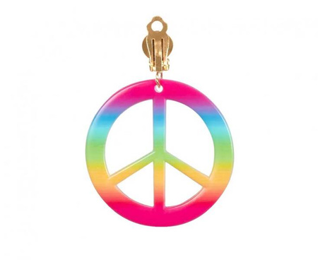 Zestaw Hippie deluxe (opaska, okulary, kolczyki, naszyjnik)