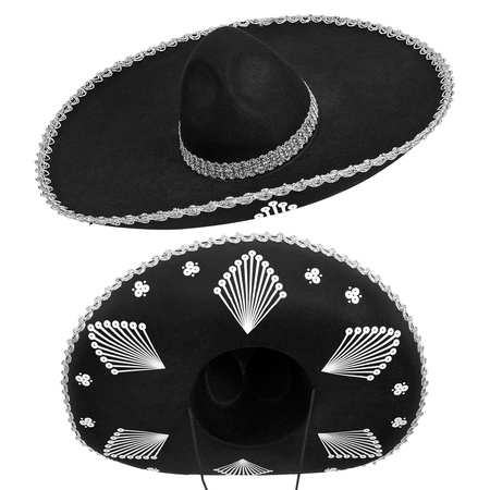 SOMBRERO CZARNE MEKSYKAŃSKIE MARIACHI