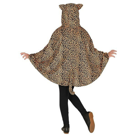 LEOPARDO (poncho con cappuccio)