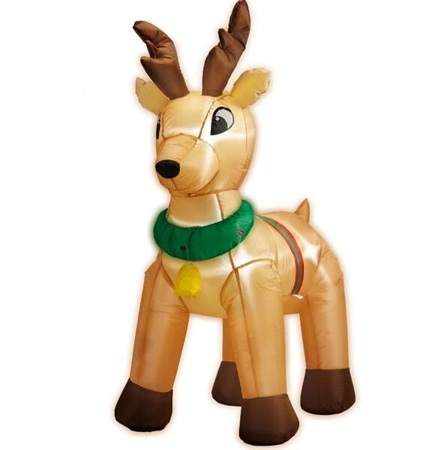 DEKORACJA DMUCHANY RENIFER BOŻE NARODZENIE 122 CM