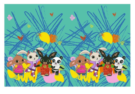 OBRUS PLASTIKOWY BING 120 X 180 CM NIEBIESKI 