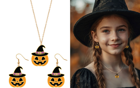 ZESTAW BIŻUTERII DYNIE 