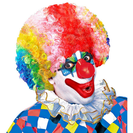 ZESTAW KLAUNA PERUKA + NOS + MUSZKA + KREDKI 