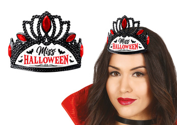 KORONA CZARNA MISS HALLOWEEN