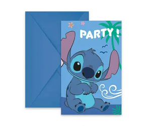 ZAPROSZENIA STITCH & ANGEL 6 SZT