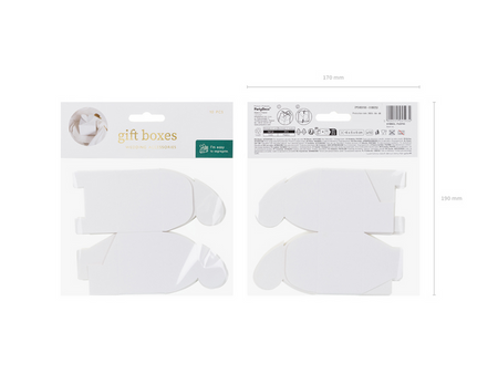 PUDEŁECZKA BIAŁE SERCE 10 SZT.