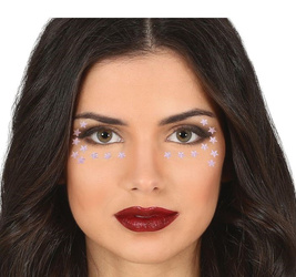 NAKLEJKI NA TWARZ GWIAZDKI RÓŻOWE