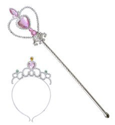 KORONA Z RÓŻDŻKĄ SERCE KSIĘŻNICZKI