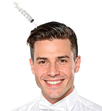 OPASKA STRZYKAWKA W GŁOWIE