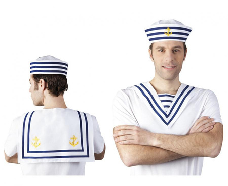 Kołnierz Marynarza kapitana styl marynarski dodatek do stroju