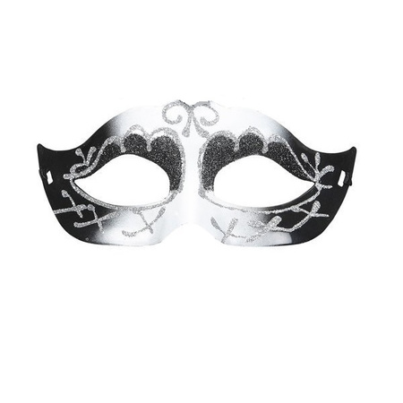 MASKA KARNAWAŁ CZARNO-BIAŁA