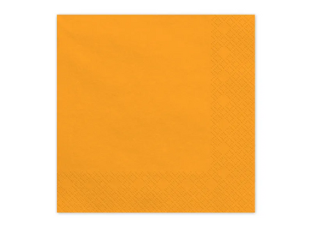 SERWETKI PAPIEROWE JASNY POMARAŃCZOWY 33 CM 20 SZT