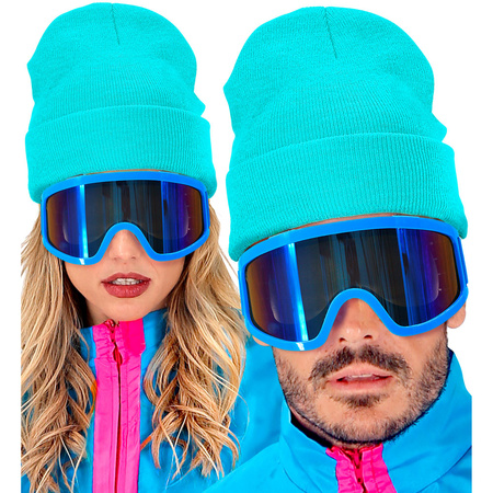 CZAPKA NARCIARZA DISCO JASNONIEBIESKA