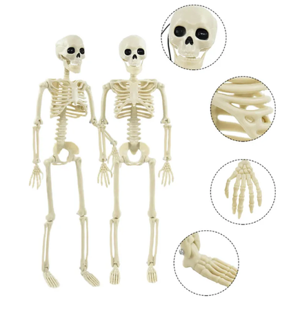 DEKORACJA SZKIELET 40 CM