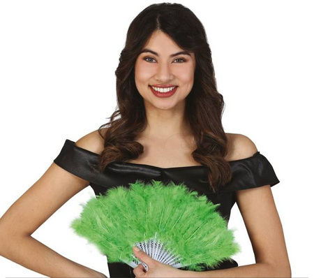 WACHLARZ ZIELONY Z PIÓR