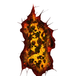 NAKLEJKA NA PODŁOGĘ LAWA 47X90 CM