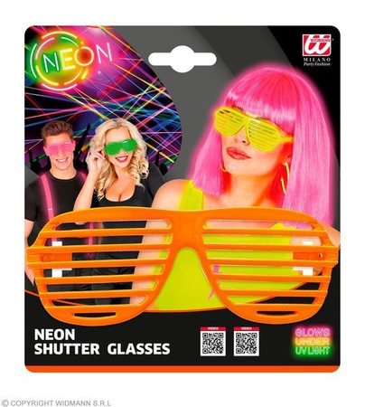 OKULARY POMARAŃCZOWE ŻALUZJE