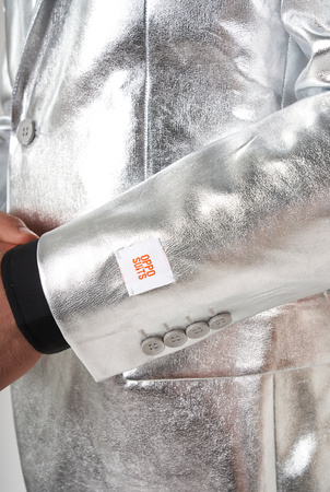 GARNITUR MĘSKI SREBRNY OPPOSUITS