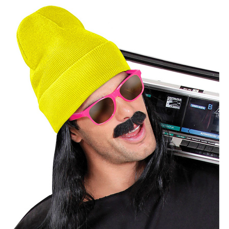 CZAPKA ŻÓŁTA LATA 80