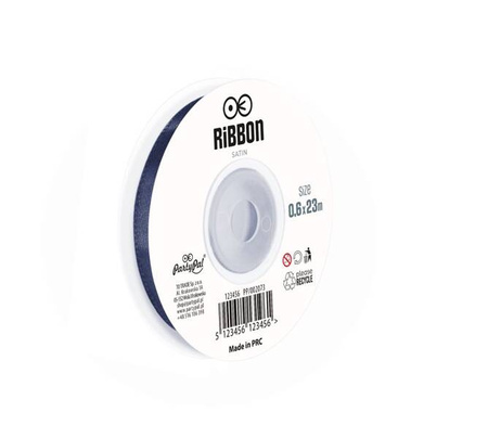 TASIEMKA SATYNOWA GRANATOWA 6 MM X 23 M