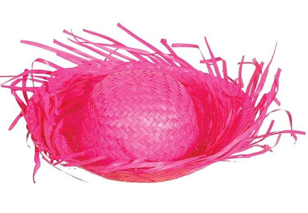 KAPELUSZ SŁOMKOWY RÓŻOWY