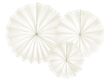 ROZETY DEKORACYJNE ZŁAMANA BIEL 3 szt.