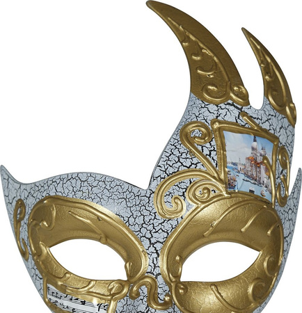 MASKA WENECKA ZŁOTE ELEMENTY