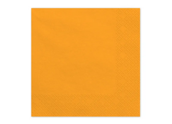 SERWETKI PAPIEROWE JASNY POMARAŃCZOWY 33 CM 20 SZT