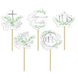 TOPPERY KOMUNIA ŚWIĘTA EUKALIPTUS SREBRNY 5 szt