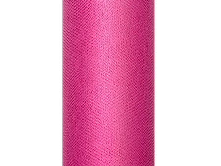 TIUL GŁADKI RÓŻOWY 8 cm x 20 m