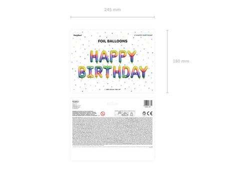 BALON FOLIOWY HAPPY BIRTHDAY