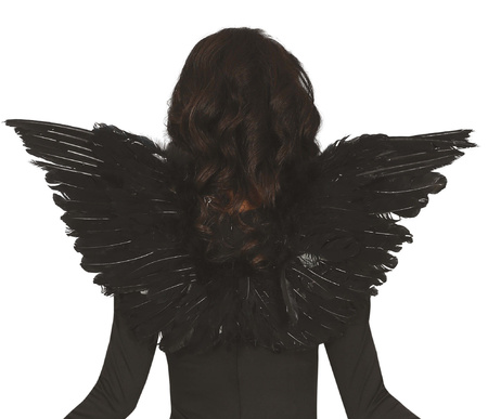 SKRZYDŁA CZARNE 52 CM