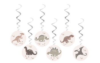 ŚWIDERKI DINOZAURY 6 SZT