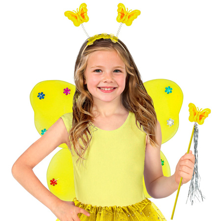 ZESTAW MOTYLKA 3 ELEMENTY ŻÓŁTY