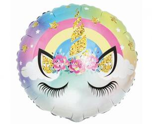 BALON FOLIOWY PASTELOWY JEDNOROŻEC 18 CALI