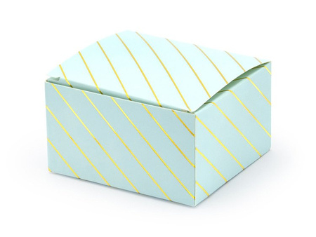 Pudełeczka Paski, j. niebieski, 6x3,5x5,5cm (1 op. / 10 szt.)