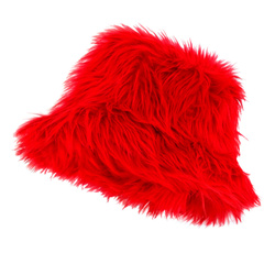 CZAPKA PLUSZOWA CZERWONA FUTRO