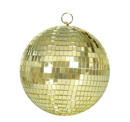 ZŁOTA KULA LUSTRZANA 30 CM