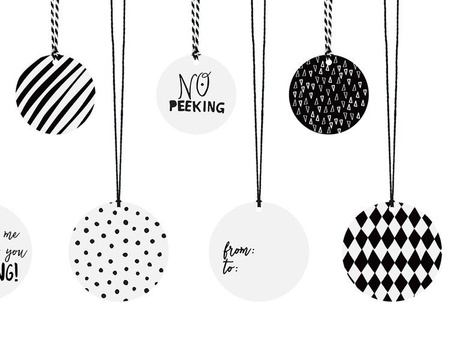 Zawieszki do prezentów mix 12 szt.