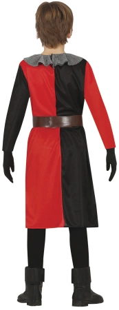 STRÓJ CHŁOPIĘCY RYCERZ CZERWONO-CZARNY