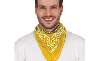 BANDANA KOWBOJSKA ŻÓŁTA