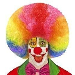 PERUKA AFRO KOLOROWA KLAUN