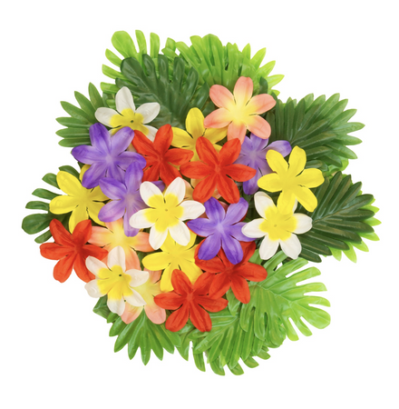 HAWAJSKIE LIŚCIE I KWIATY DEKORACJE