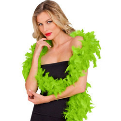 BOA LIMONKOWE Z PIÓR 180 CM