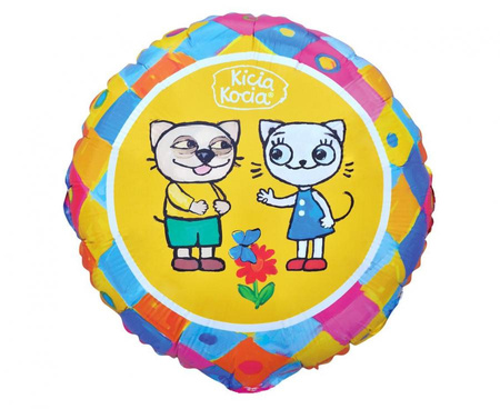BALON FOLIOWY KICIA KOCIA I PACEK 18 CALI 46 CM