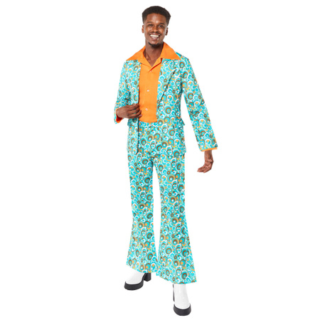 STRÓJ MĘSKI GARNITUR GROOVY TURKUS 