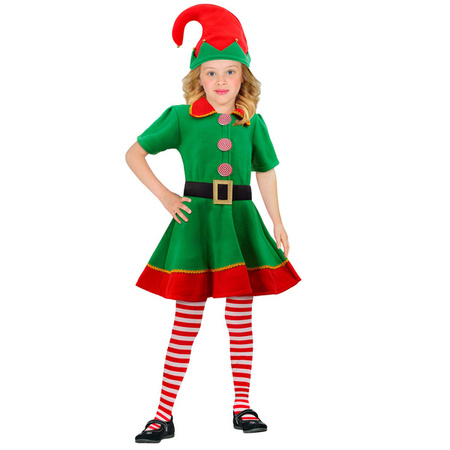 STRÓJ WESOŁY ELF DLA DZIEWCZYNEK