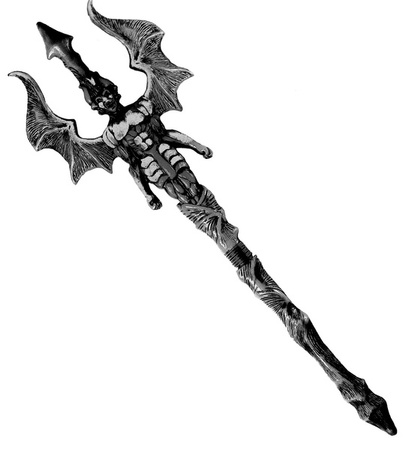 WIDŁY DIABŁA 68 CM CZARNE