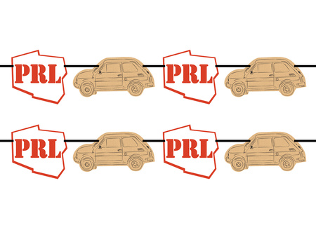 GIRLANDA PAPIEROWA LATA 80 PRL