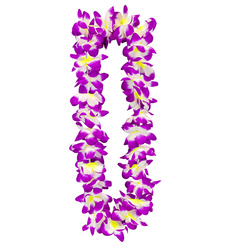 KWIATY HAWAJSKIE BIAŁO-FIOLETOWE